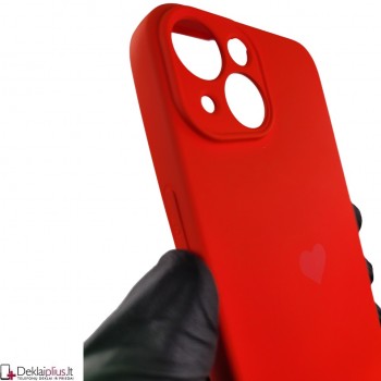 Švelnus silikoninis dėklas - raudonas (Apple Iphone 14)